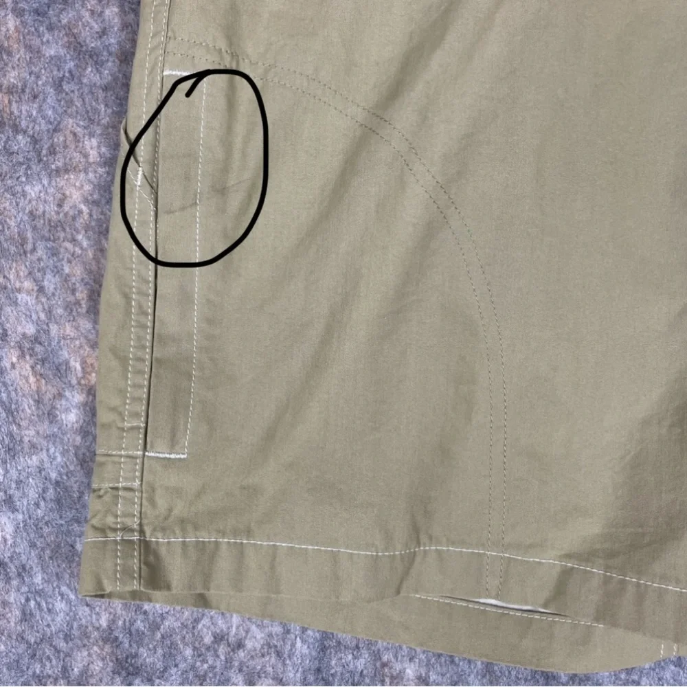 Kuhl Ramblr Khaki Shorts Cargo Gorpcore Outdoor Hiking Workwear Travel - Sz 36